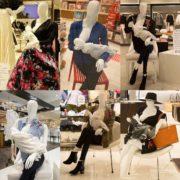 Des mannequins allaitants installés dans un centre commercial pour promouvoir l'allaitement en public