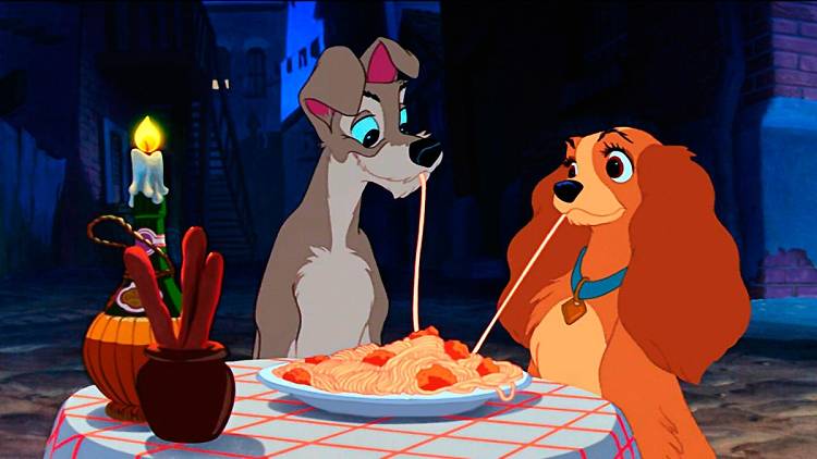La Belle Et Le Clochard La Scène Des Spagetties